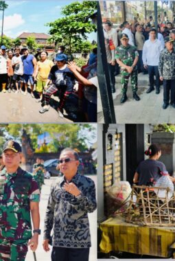 Panglima TNI Dampingi Presiden Prabowo Tinjau Lokasi Pasca Banjir di Bali