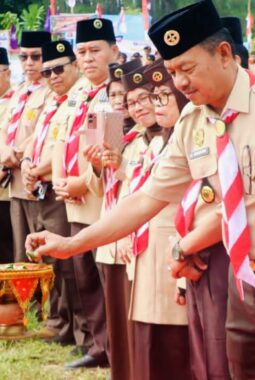 Wabup Murison Buka Jambore Ranting Pramuka Kerinci 2025