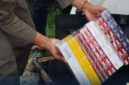 Petugas Bea Cukai Kediri bersama Satpol PP Kabupaten Nganjuk dan Jombang saat melakukan operasi pemberantasan rokok ilegal di sejumlah toko dan warung, Oktober 2025.