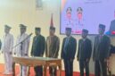 Suasana khidmat pelantikan tujuh pejabat eselon III oleh Wabup Murison di Aula Kantor Bupati Kerinci.