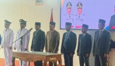 Suasana khidmat pelantikan tujuh pejabat eselon III oleh Wabup Murison di Aula Kantor Bupati Kerinci.