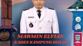 Kepala Desa Kampung Diilir, Marmin Elvian, memberikan ucapan selamat HUT ke-17 Kota Sungai Penuh dengan semangat kebersamaan membangun daerah