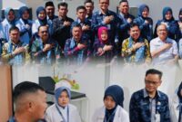 Bupati Kerinci bersama Direktur RSUD saat menghadiri launching pelayanan RSUD Bukit Tengah, Rabu (1/10/2025).