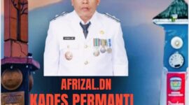 Kepala Desa Permanti, Afrizal DN, menyampaikan ucapan selamat HUT ke-17 Kota Sungai Penuh.