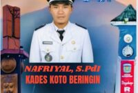 Kades Koto Beringin Nafriyal, S.Pd.I, saat menyampaikan ucapan HUT ke-17 Kota Sungai Penuh.