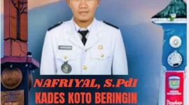 Kades Koto Beringin Nafriyal, S.Pd.I, saat menyampaikan ucapan HUT ke-17 Kota Sungai Penuh.