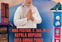Kepala BKPSDM Kota Sungai Penuh, Nina Pastian, S.Sos., M.Si, berikan ucapan HUT ke-17 Kota Sungai Penuh.
