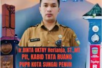 PLT Kabid Tata Ruang Dinas PUPR Kota Sungai Penuh, Ir. Binta Oktry Herianja, ST., MT., saat menyampaikan ucapan selamat HUT ke-17 Kota Sungai Penuh.