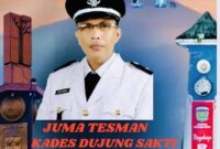 Kades Dujung Sakti, Juma Tesman, saat menyampaikan ucapan HUT ke-17 Kota Sungai Penuh.