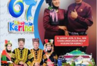 Dr. Askar Jaya, S.Sos., MM, Kadis Lingkungan Hidup Kabupaten Kerinci, menyampaikan ucapan HUT ke-67 Kabupaten Kerinci dan harapan pembangunan berkelanjutan.