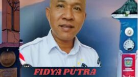 Pjs. Kades Kumun Hilir, Fidiya Putra, saat memberikan ucapan selamat HUT ke-17 Kota Sungai Penuh tahun 2025.
