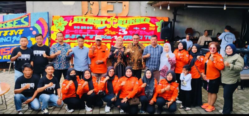 Wali Kota Sungai Penuh Alfin, SH dan Bupati Kerinci Monadi, S.Sos., M.Si menghadiri perayaan HUT WIM ke-3 dan Kerinci Time ke-14 di Sungai Penuh.