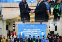 Wawako Azhar bersama pejabat Kanwil PAS Jambi pada acara pisah sambut.
