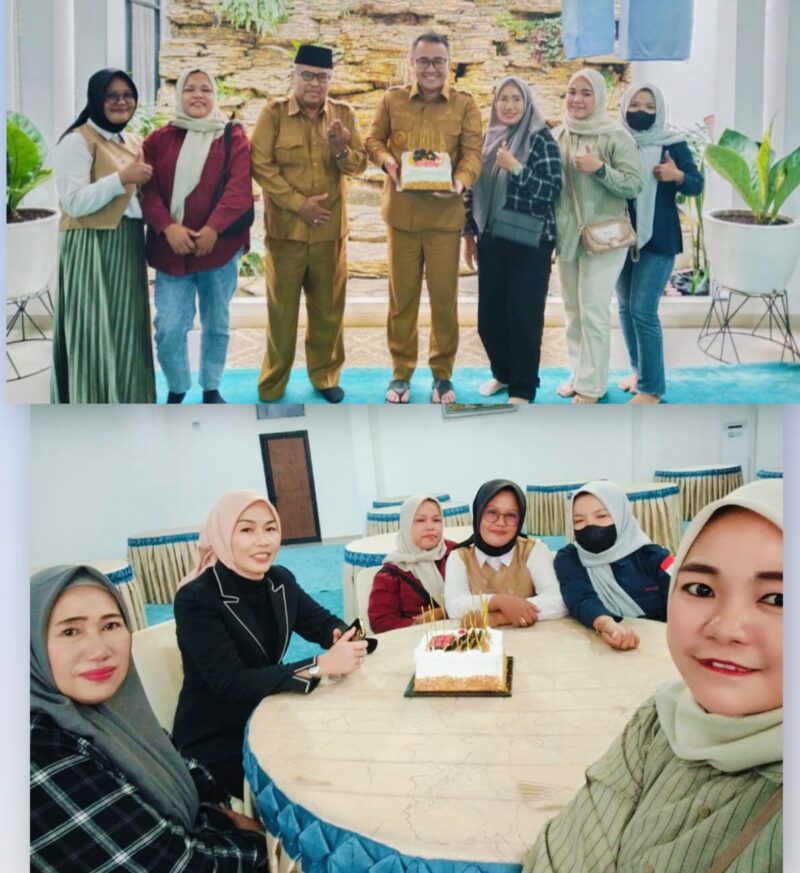 Walikota Sungai Penuh Alfin SH, Bersama Wartawati Indonesia Maju (WIM), di Rumah dinas. 