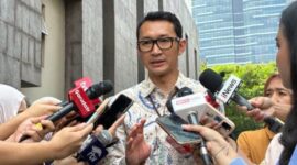 Juru Bicara KPK, Budi Prasetyo, memberikan keterangan pers mengenai penghentian penyidikan kasus IUP nikel Konawe Utara