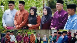 Bupati Kerinci Monadi memimpin ziarah ke makam mantan Bupati Kerinci dalam rangka HUT ke-69 Provinsi Jambi.