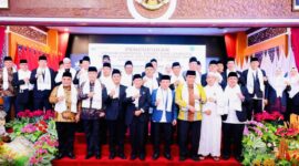 Prosesi pelantikan pengurus MUI Provinsi Jambi Masa Khidmat 2025–2030 berlangsung khidmat, dihadiri jajaran tokoh agama, unsur TNI, dan pemerintah daerah.