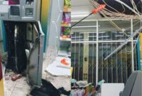 Lokasi minimarket di Dusun Sukamarga, Desa Gedong Tataan, tempat kejadian pembobolan ATM.