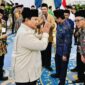 Presiden Prabowo Subianto saat silaturahmi bersama pimpinan ormas Islam di Istana Merdeka, Jakarta.