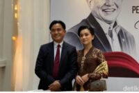 Menko Kumham Imipas Yusril Ihza Mahendra menghadiri peluncuran delapan buku jejak perjalanan hidupnya di Balai Kartini, Jakarta Selatan. 