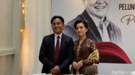 Menko Kumham Imipas Yusril Ihza Mahendra menghadiri peluncuran delapan buku jejak perjalanan hidupnya di Balai Kartini, Jakarta Selatan. 