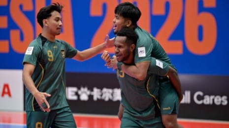 Pemain Timnas Futsal Indonesia Wendy Brian Ick menyampaikan optimisme jelang laga final Piala Asia Futsal 2026 melawan Iran di Indonesia Arena, Jakarta.