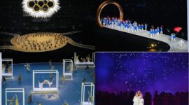 Atlet dari berbagai negara memulai parade di upacara pembukaan Olimpiade Musim Dingin Milan-Cortina 2026.