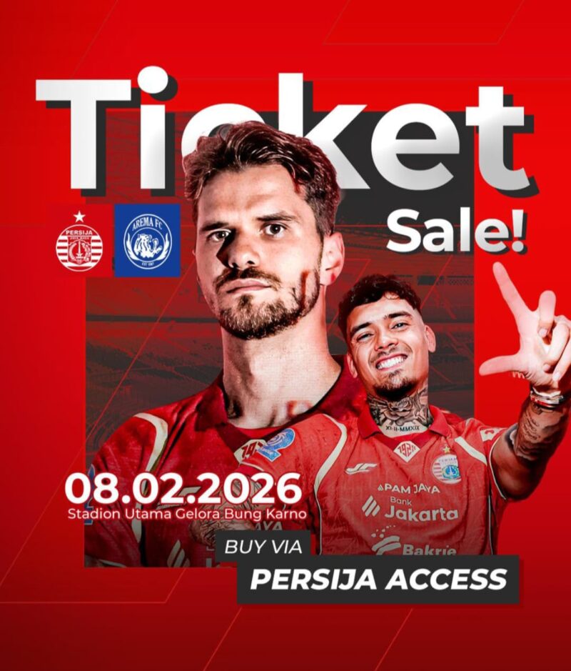 Persija Jakarta menghadapi Arema FC dalam big match Liga Indonesia malam ini, Minggu 8 Februari 2026, pertandingan diprediksi sengit hingga menit terakhir.