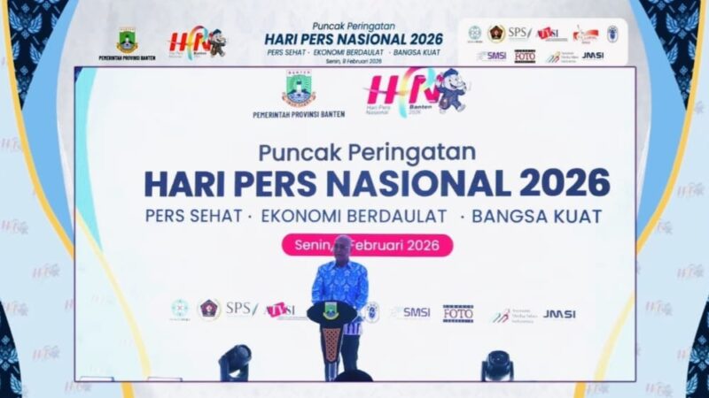 Puncak peringatan Hari Pers Nasional (HPN) 2026 di Kota Serang, Banten