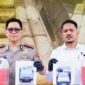 Barang bukti solar subsidi diamankan petugas Polda Jambi.
