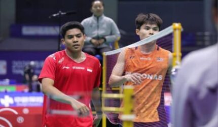 Moh Zaki Ubaidillah atau ubed saat tampil di Kejuaraan Beregu Asia 2026