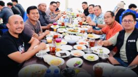 Suasana hangat silaturahmi Polda Jambi bersama awak media dalam rangka HPN 2026.
