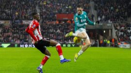 Laga Sunderland melawan Liverpool pada lanjutan Liga Inggris 2025/2026 di Stadium of Light.