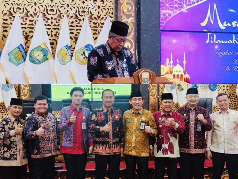 Wakil Bupati Kerinci H. Murison menghadiri Rakerda LPTQ Provinsi Jambi 2026 di Ruang Pola Kantor Gubernur Jambi.