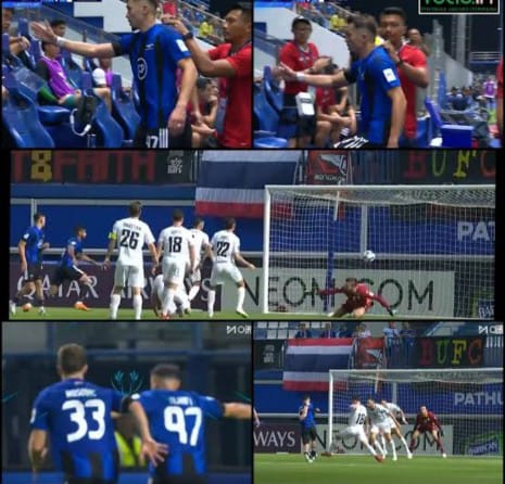 Pemain Bangkok United Ilias Alhaft mencetak gol pembuka saat timnya mengalahkan Macarthur FC 2-0 pada leg pertama 16 besar AFC Champions League Two di Pathum Thani Stadium.