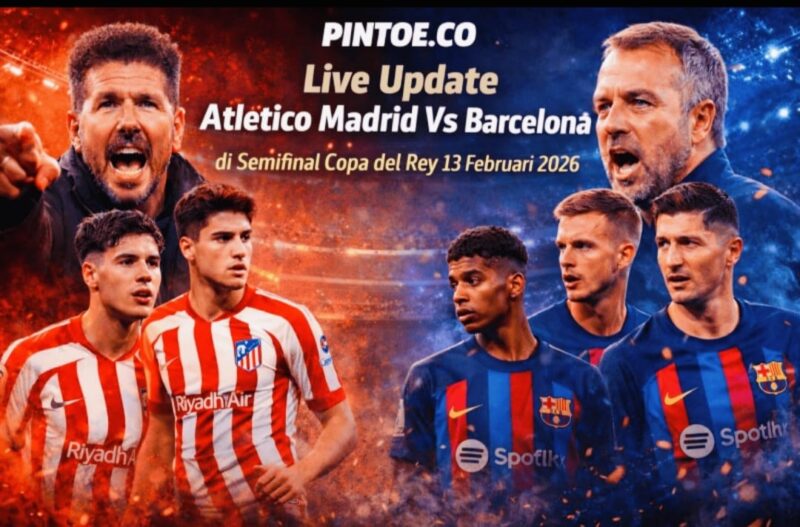 Barcelona kalah 0-4 dari Atletico Madrid pada leg pertama semifinal Copa del Rey di Metropolitano.