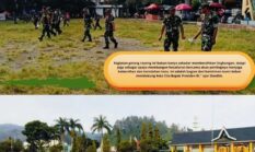 Kodim 0417/Kerinci Gotong Royong di Lapangan Merdeka Sungai Penuh, Dukung Asta Cita Presiden RI