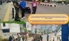 Aksi TNI Bersih-Bersih Kota Sungai Penuh Dukung Gerakan Indonesia ASRI