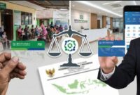 Kantor Pemkot Denpasar dan kartu BPJS Kesehatan, simbol layanan PBI bagi warga terdampak