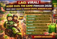 Daftar kode Ojol The Game Februari 2026 yang sedang viral dan bisa diklaim untuk mendapatkan saldo serta bensin gratis