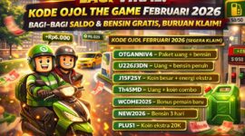 Daftar kode Ojol The Game Februari 2026 yang sedang viral dan bisa diklaim untuk mendapatkan saldo serta bensin gratis