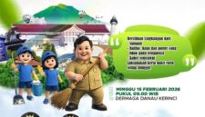 Poster Gerakan Nasional Indonesia ASRI 2026 yang digelar Pemerintah Kabupaten Kerinci di Dermaga Danau Kerinci, Minggu 15 Februari 2026.