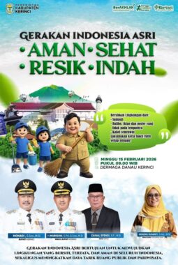 Kabupaten Kerinci Jadi Titik Awal Gerakan Nasional Indonesia ASRI 2026, Danau Kerinci Jadi Pusat Aksi Utama