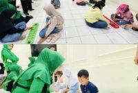 Suasana meriah lomba congklak memperingati HUT Persit di Makodim 0417/Kerinci