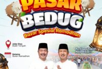 Ilustrasi ajakan meramaikan Pasar Bedug Bukit Tengah selama Ramadhan 1447 H,