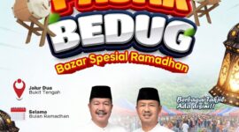 Ilustrasi ajakan meramaikan Pasar Bedug Bukit Tengah selama Ramadhan 1447 H,