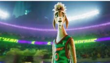 Poster resmi film animasi GOAT yang menampilkan karakter utama Will dan timnya, menonjolkan tema underdog dan semangat mengejar mimpi.