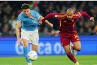 Napoli dan AS Roma bertanding sengit di Stadion Diego Armando Maradona, berakhir imbang 2‑2.