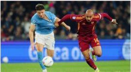 Napoli dan AS Roma bertanding sengit di Stadion Diego Armando Maradona, berakhir imbang 2‑2.