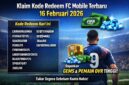 Kode redeem FC Mobile 16 Februari 2026 siap diklaim untuk Gems dan pemain OVR tinggi